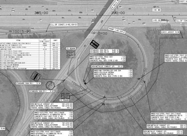 black and white map for AR Wrong Way Detection Halff project